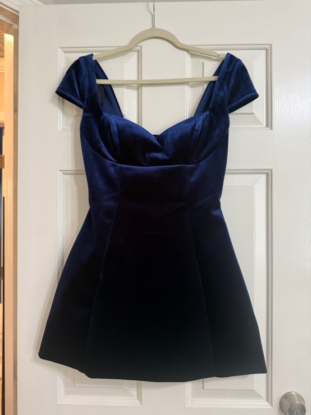 Windsor Deep Navy Velvet Mini Dress